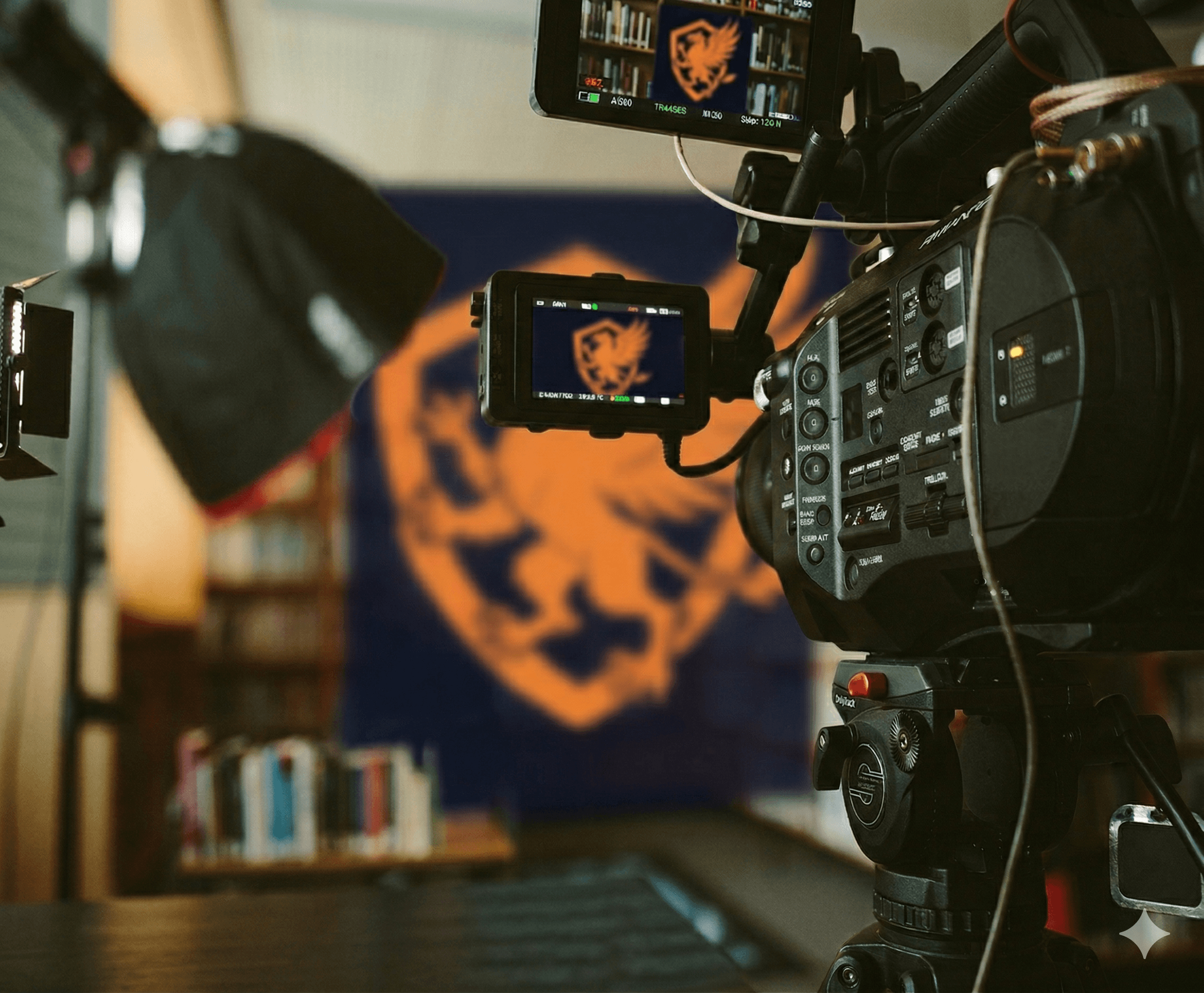 Strategiskt möte med stadsutsikt i bakgrunden